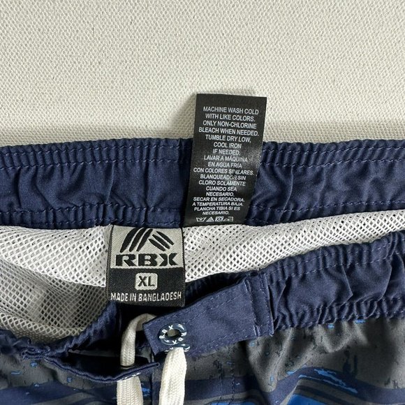 NWT RBX Men’s Board Short Swim Trunks Mesh Brief Liner Blue Stripe Size XL - Picture 6 of 6